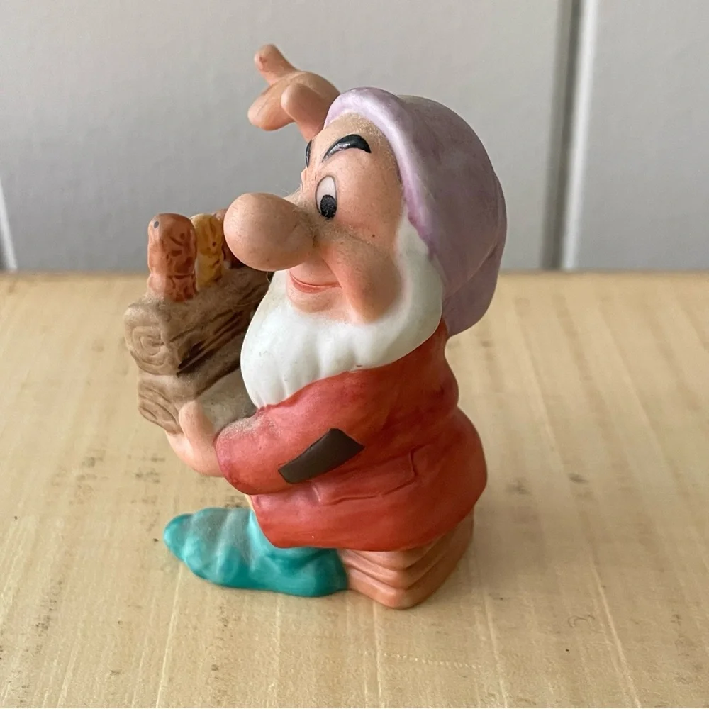 $15 SALE Vintage Disney Grumpy Collectible Ceramic Figurine Snow White Band